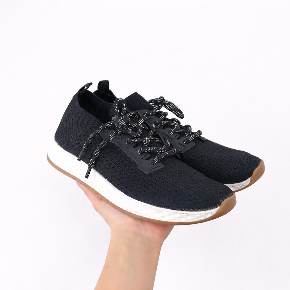 Urban Sport by J/Slides Knit Low Top Lace Up Sneaker Black 8
